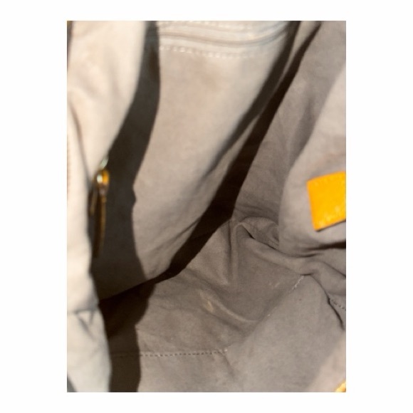 Vince Camuto Mustard Yellow Leather Shoulder Bag - Picture 11 of 11